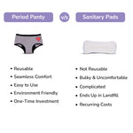 Grey Reusable Period Panty (Heavy Flow)