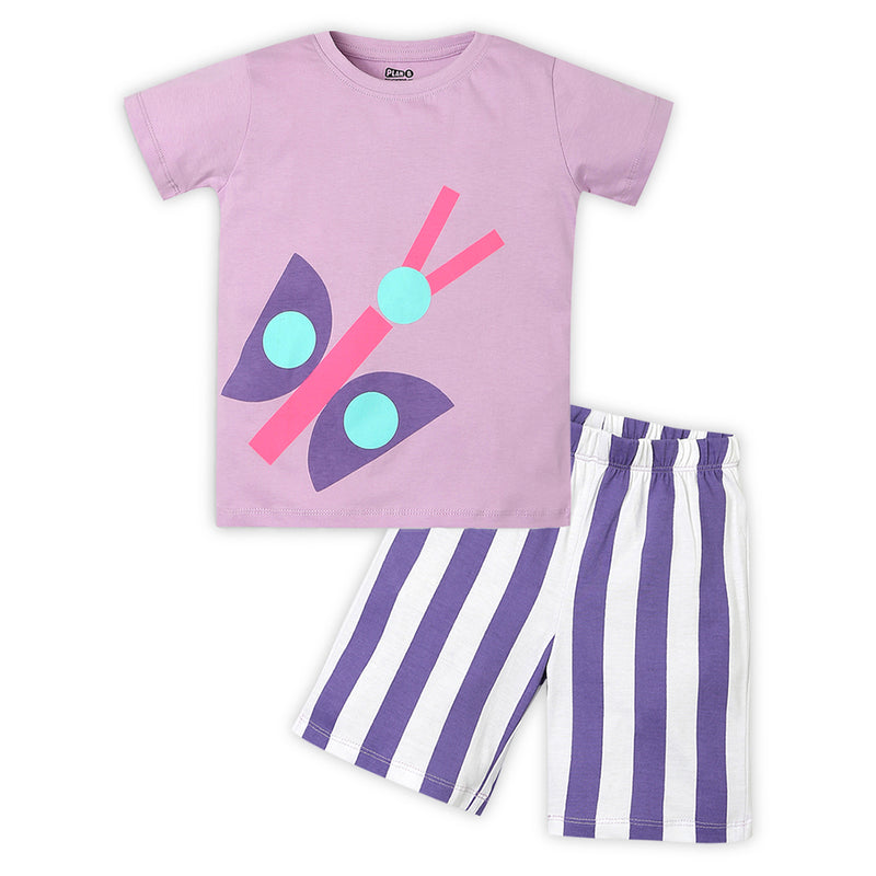Butterfly Shorts & Tshirt Nightsuit