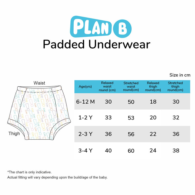 Padded Underwear for Potty Training - 3pack - Mixed – Plan B