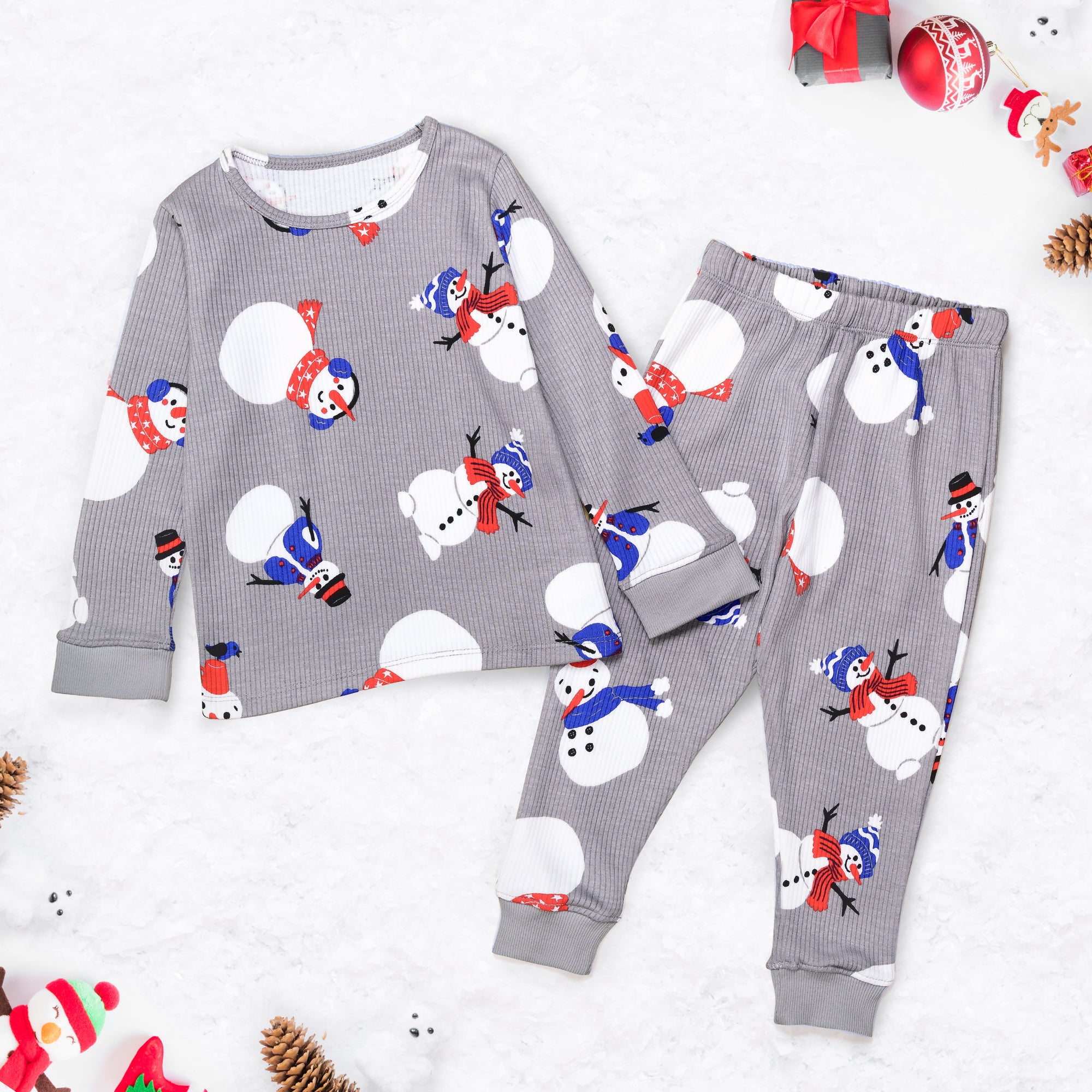 Just Cozy Insulated Leggings, Snowman Christmas / Winter Pattern