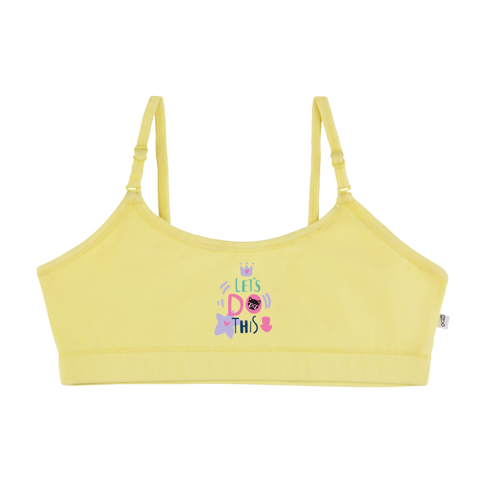  Teen Girls' Bra with Removable Cookies Spaghetti Strap Sports  Bra Training Bra Crop for Girls Toddler (Yellow, One Size) : Clothing,  Shoes & Jewelry