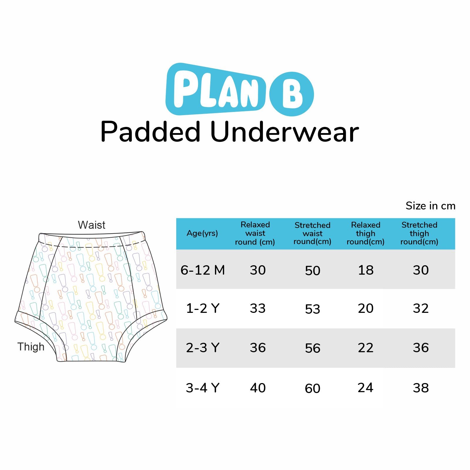Padded Underwear for Potty Training - 4pack - Critters – Plan B